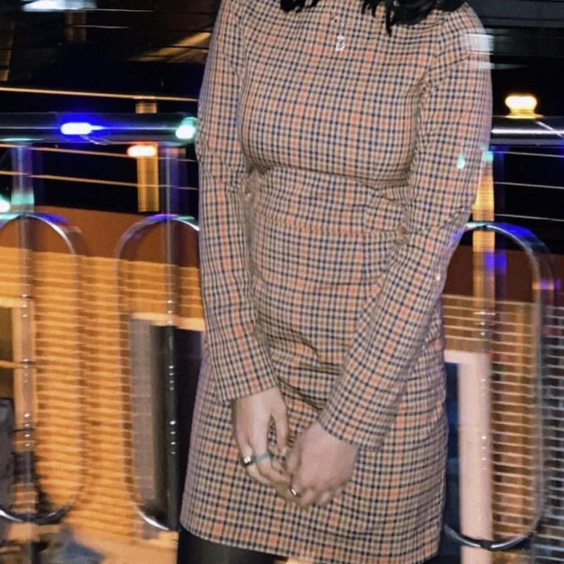 Rutig klänning  - 91