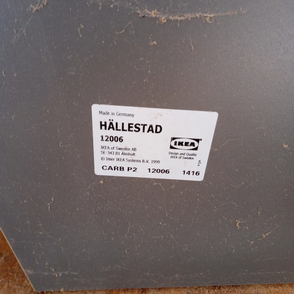 Köksbänk grå Hällestad Ikea 65x247 cm. - 91