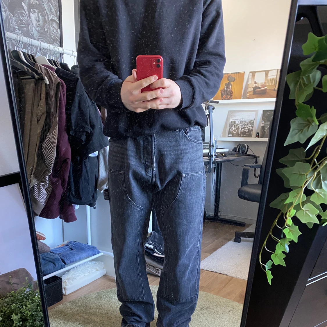 Svarta weekday jeans