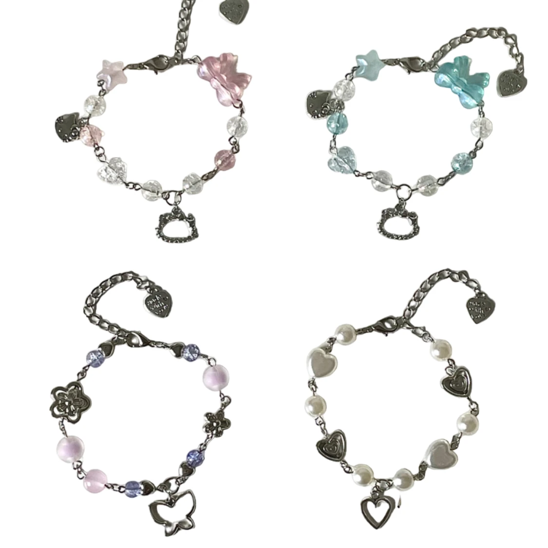 Hello Kitty, Butterfly & Heart Bracelets