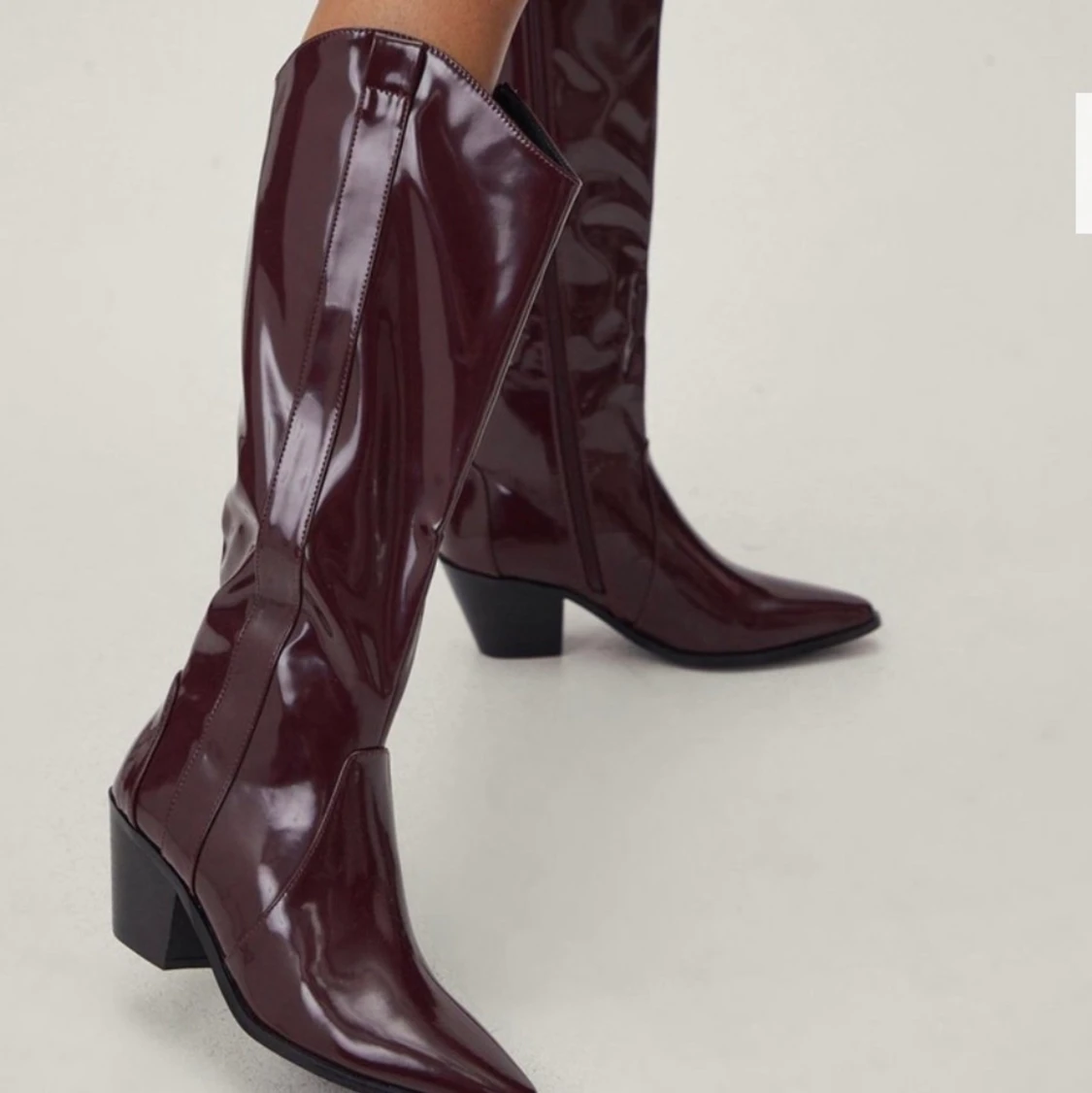 Cowboy boots vinröda