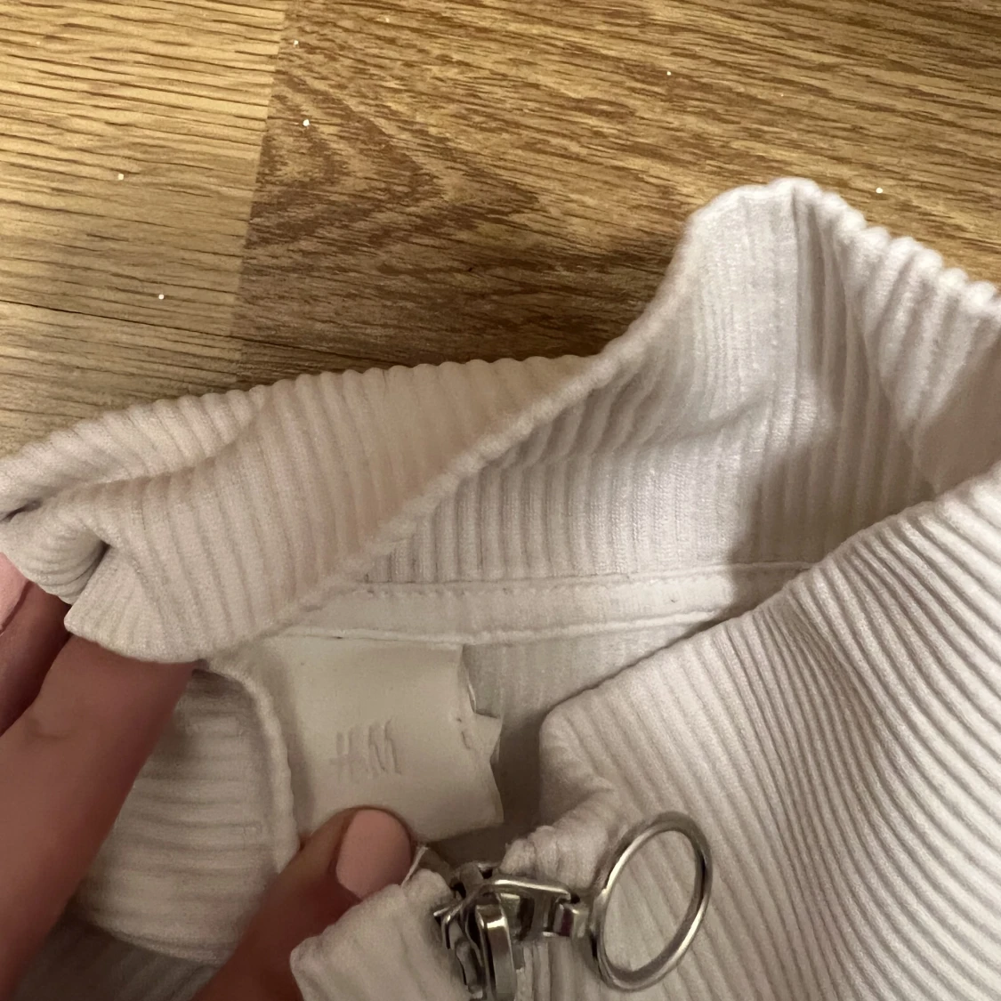 H&M tröja med halfzip, storlek S - 91