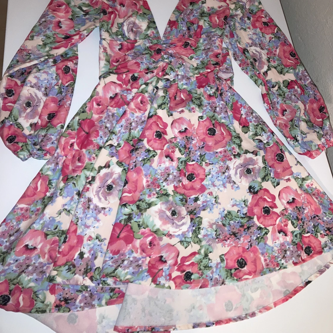 Blommig klänning  - 90