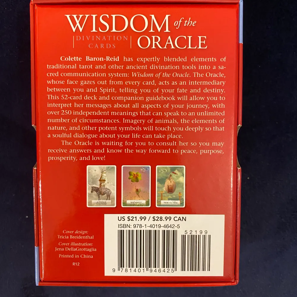 Säljer nu dessa wisdom of the oracle kort. Korten är endast öppnade och säljer då dom inte har kommit till användning. Det finns 52st kort och en guidebok! Köpta för 200kr. Tveka inte kontakta mig vid fungeringar!❤️. Övrigt.