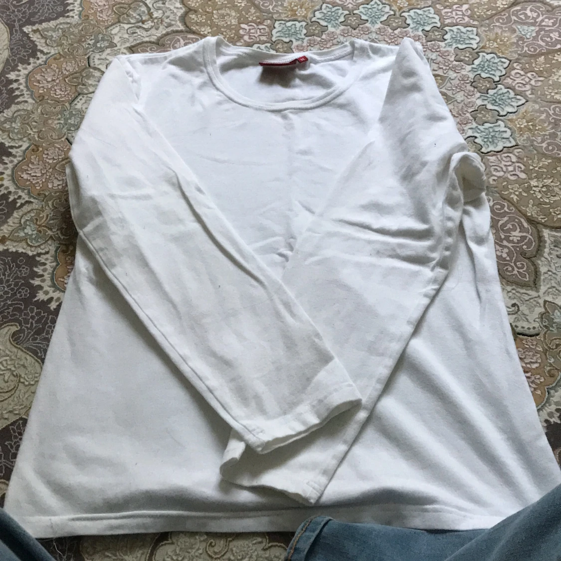 Basic vit tröja  - 90