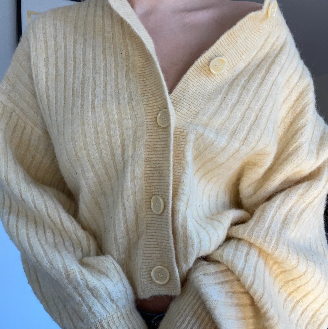 Vårig kofta från BikBok (alpaca blend)