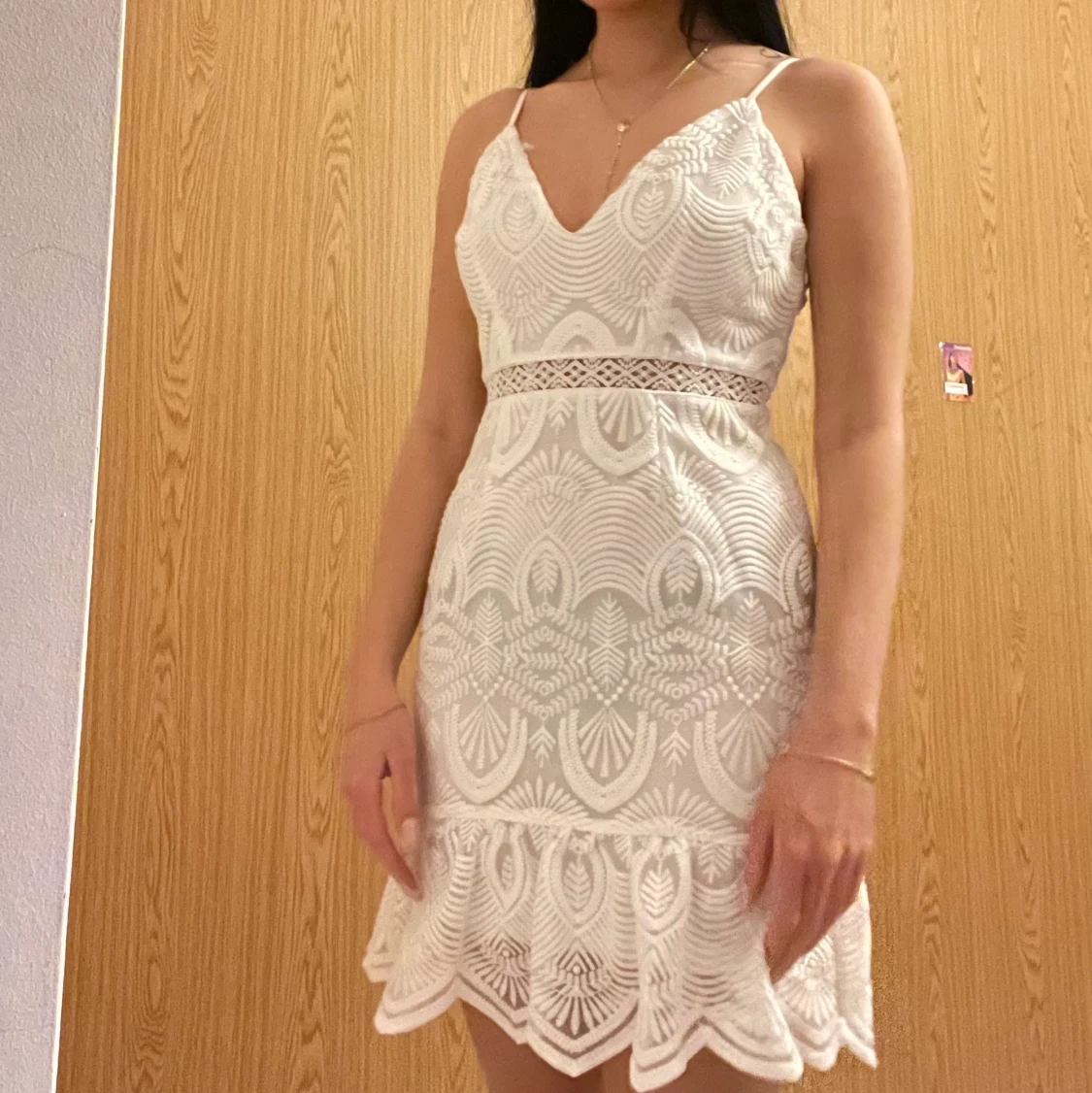 Vit Studentklänning xs - 91