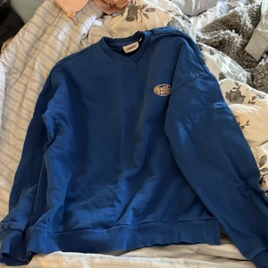 Blå sweatshirt - Mörkblå sweatshirt från junkyard använd några få gånger men är som i nyskick. Storlek M men passar mig som har storlek L.