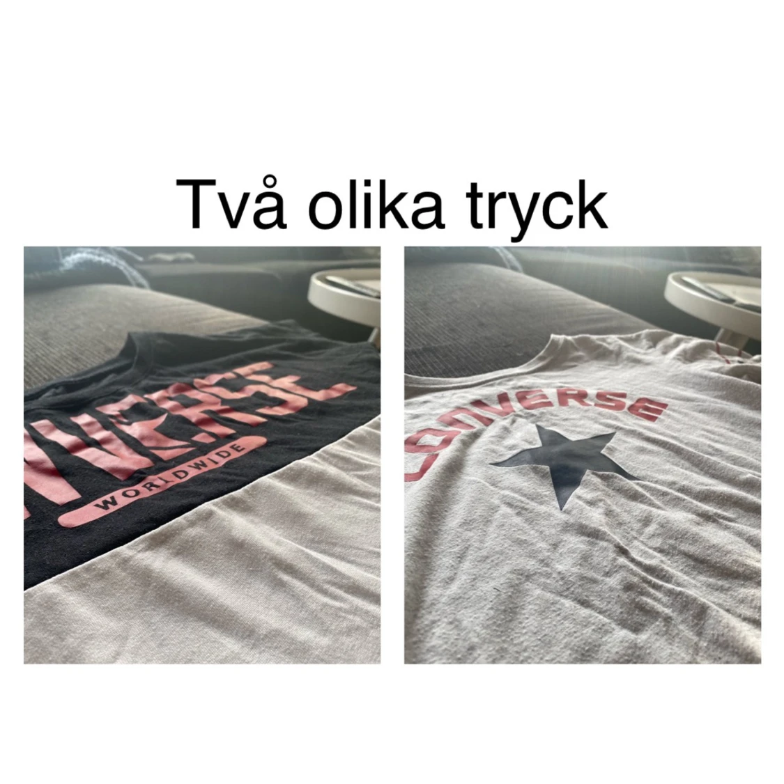 Två olika Converse T-shirts  - 90