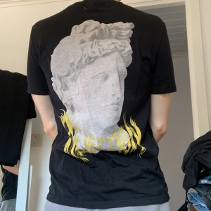 Svart t-shirt med tryck - Bra skick, storlek s med ett coolt tryck på baksidan. Skriv om ni har frågor.