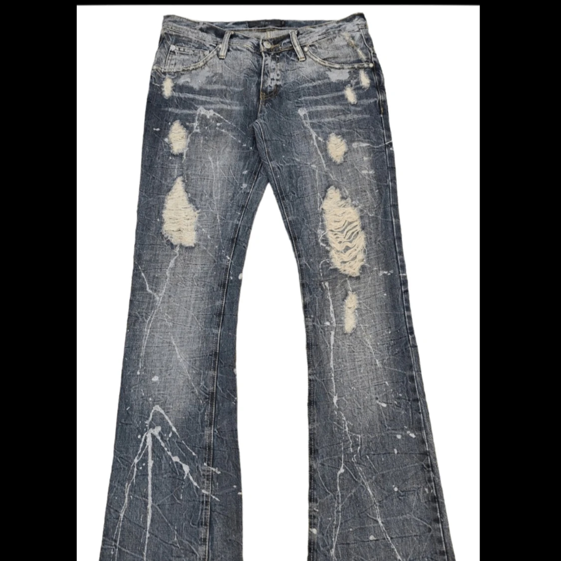 Midas bootcut jeans med slitningar  - 1
