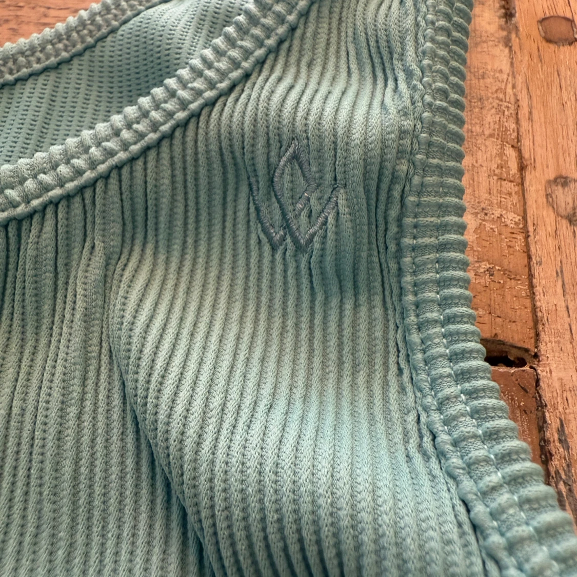 Ribbad grön linnetopp Workout Empire - 2