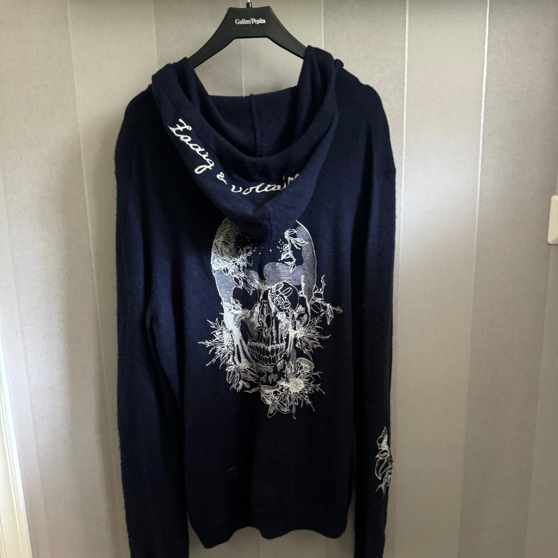 Mörkblå hoodie med tryck från Zadig & Voltaire - 2