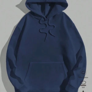 Mörkblå hoodie  - Mörkblå hoodie❣️ endast använd 1 gång
