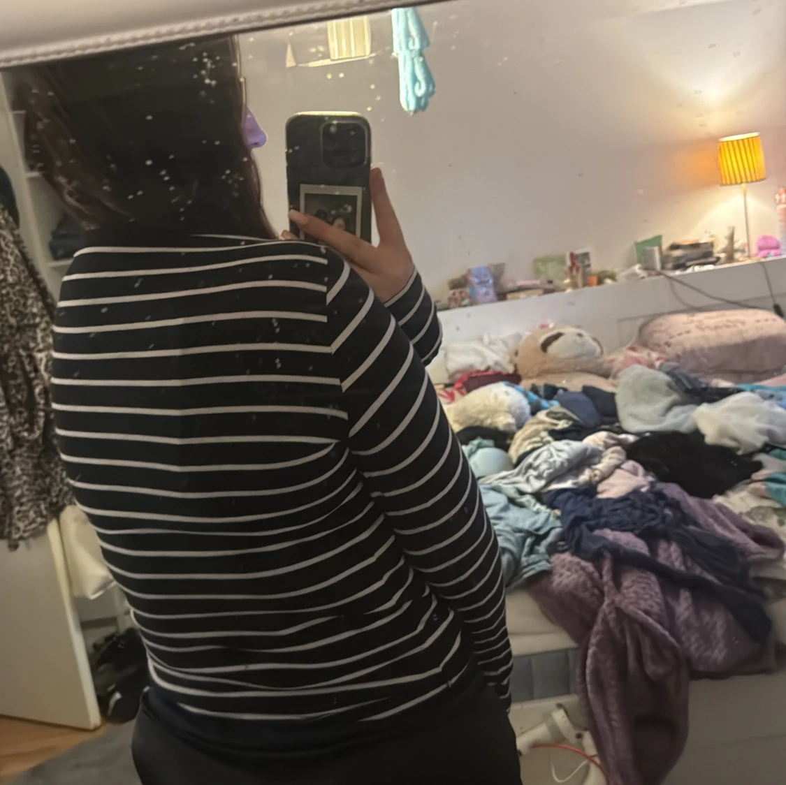 Randig långärmad tröja från Basic You - 1