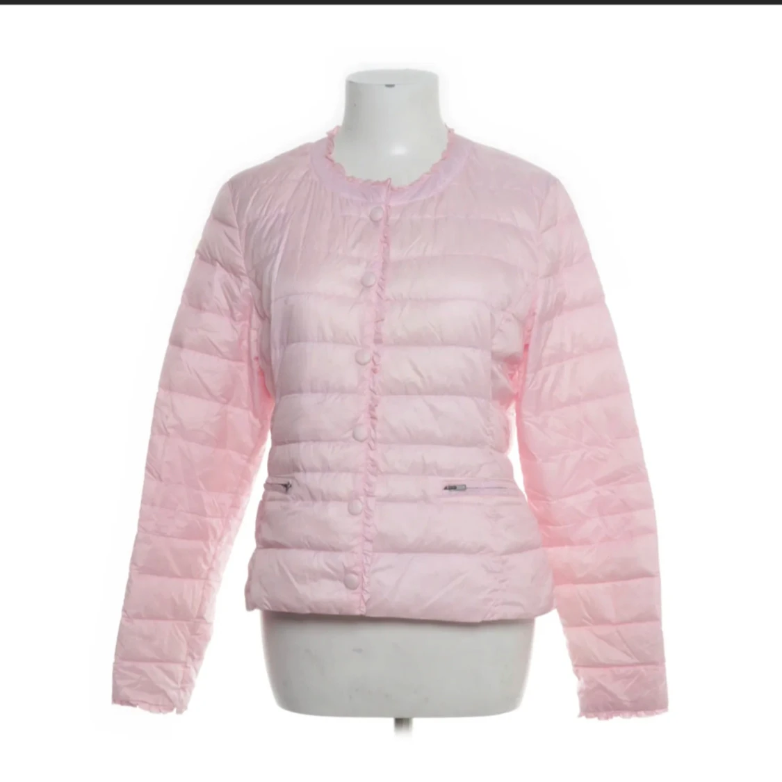 Rosa dunjacka med knappar - 1