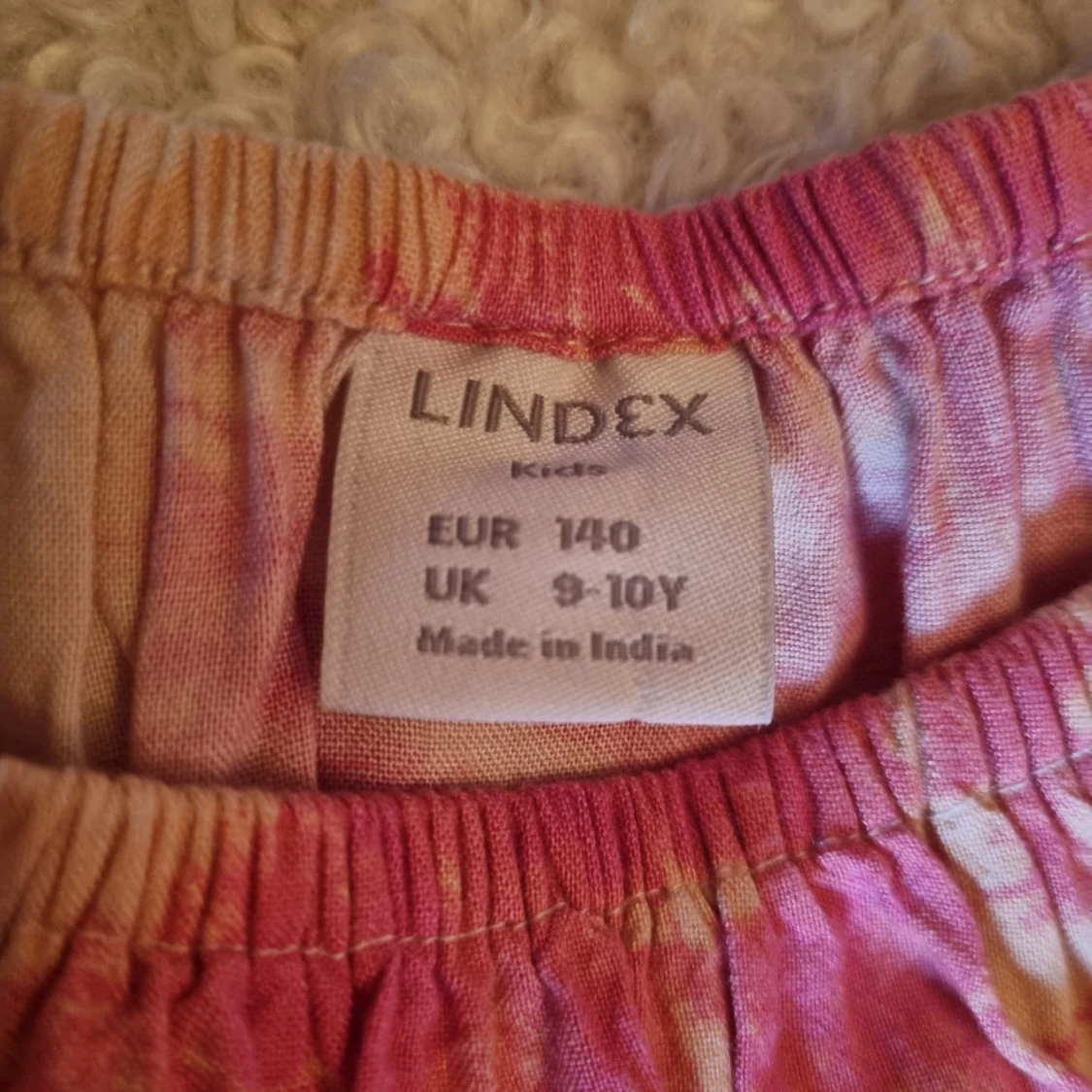 Rosa och gräddvit fläckig klänning - 2