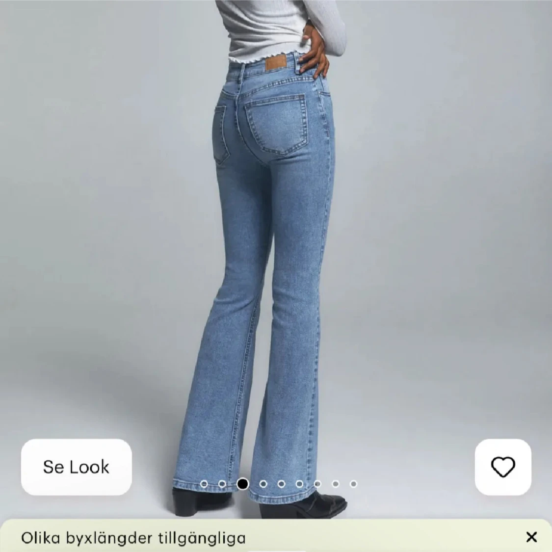 Blå bootcut jeans - Pull&Bear