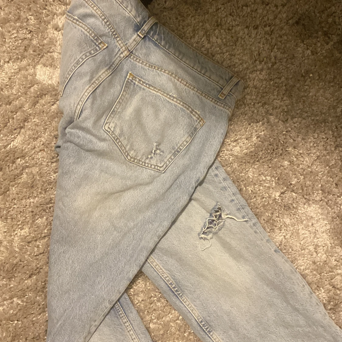 Ljusblå  jeans med raka ben - 2