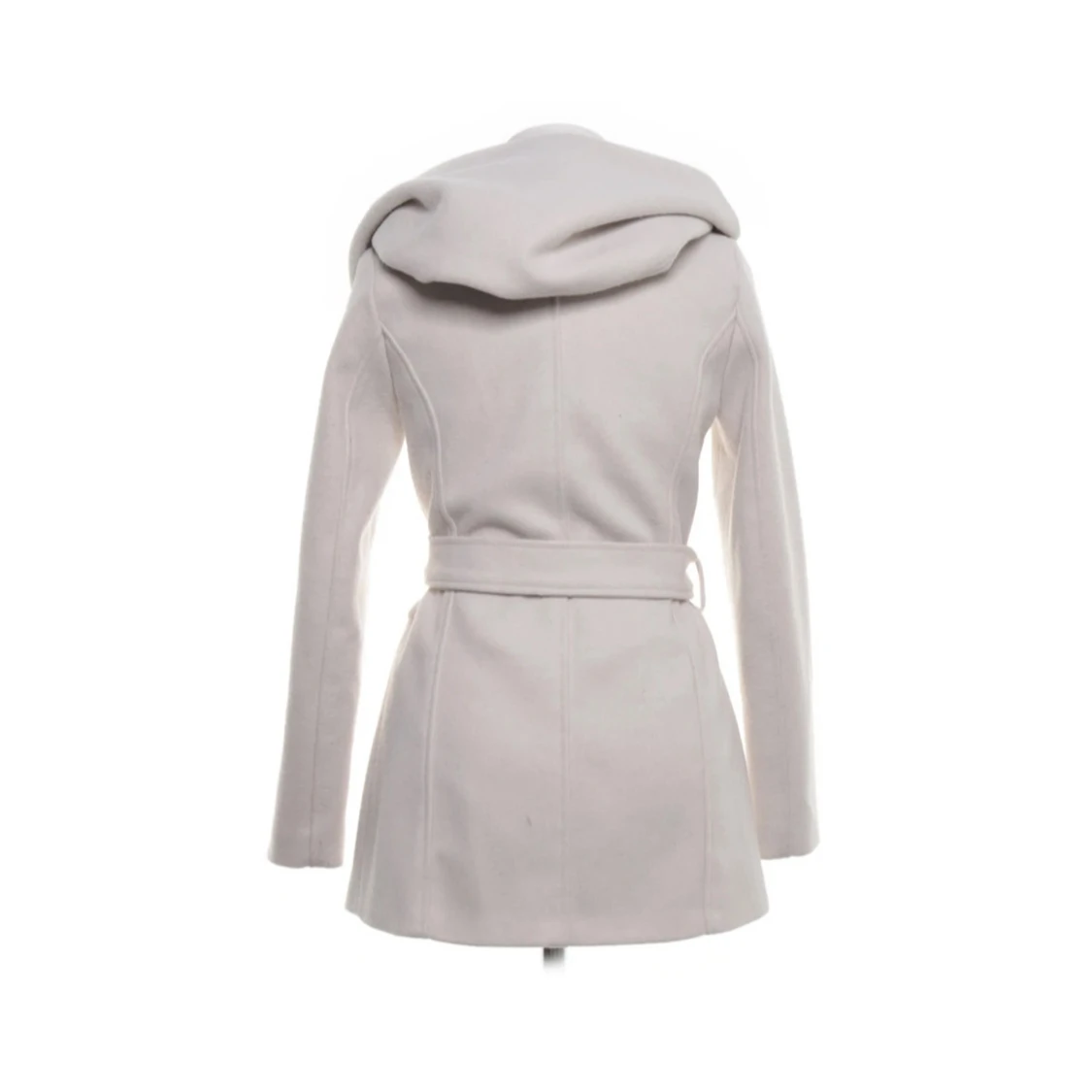 Vit kappa med huva från Amisu, stl 34 - 1