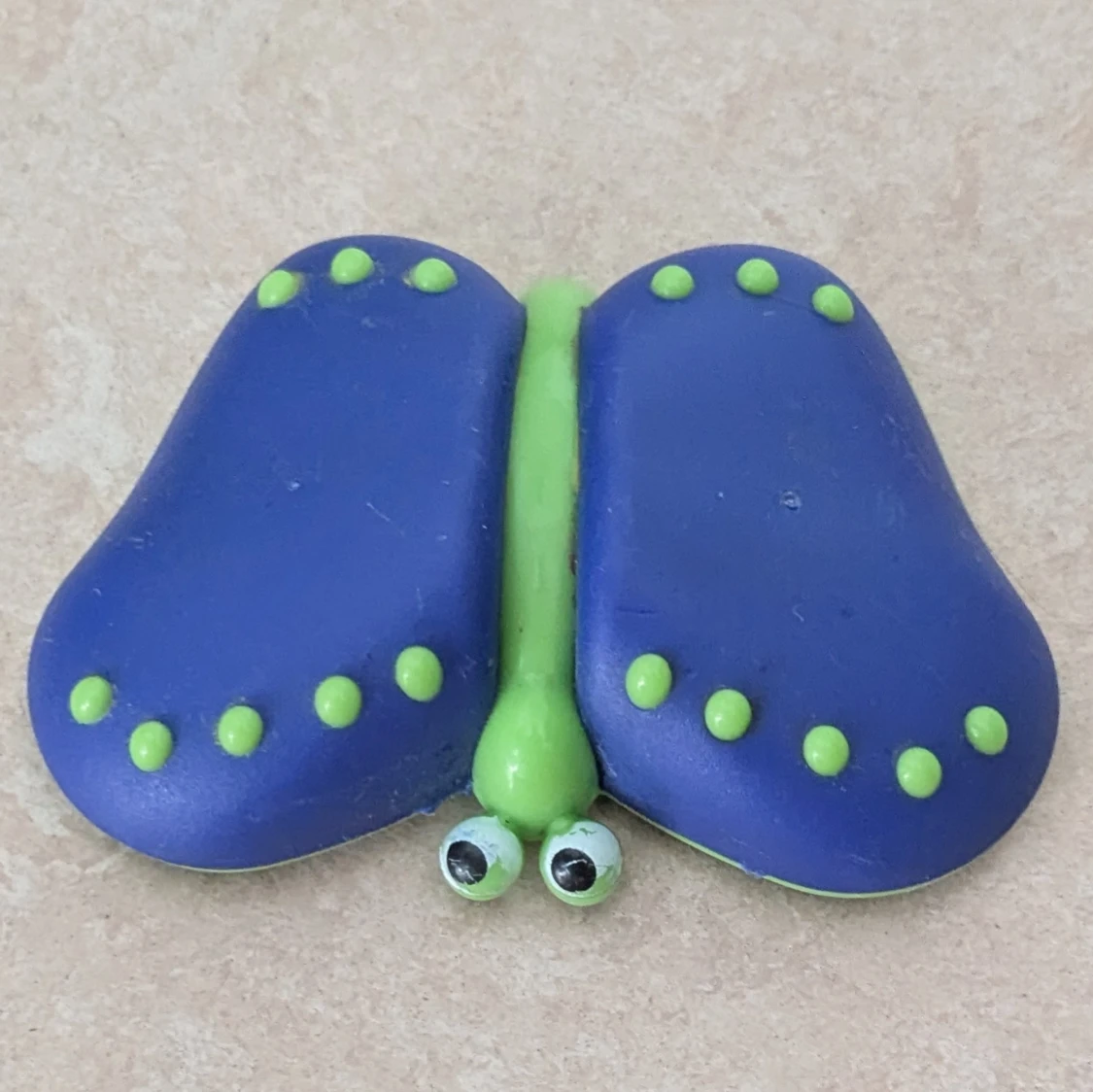 Blå och grön fjäril magnet  - 2