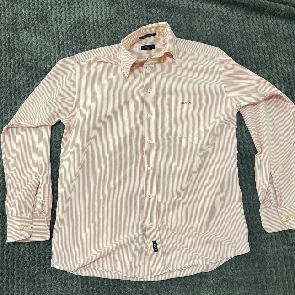 Rosa och vit randig skjorta Gant - 2