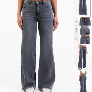 Gråa jeans Madlady - Super snygga gråa high waist baggy utsvängda jeans i Tall från Madlady. Helt oanvända med lappen kvar. Storlek 40. Midjemått: 72 cm. Innerbenlängd: 86 cm.                                                Nypris 700kr 💕                                              (Gammal modell som inte finns kvar på hemsidan så sista bilden är inte samma jeans men dom ser nästintill likadana ut förutom färgskillnaden) 💘