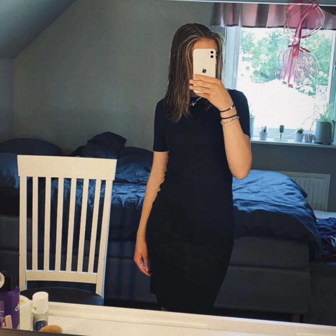 Svart tight kortklänning  - 2