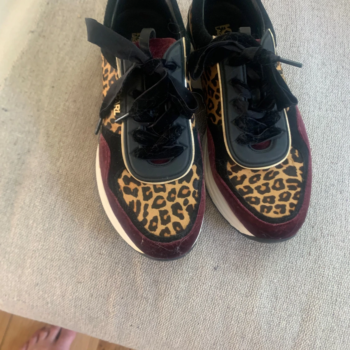Leopardmönstrade sneakers från Karl Lagerfeld