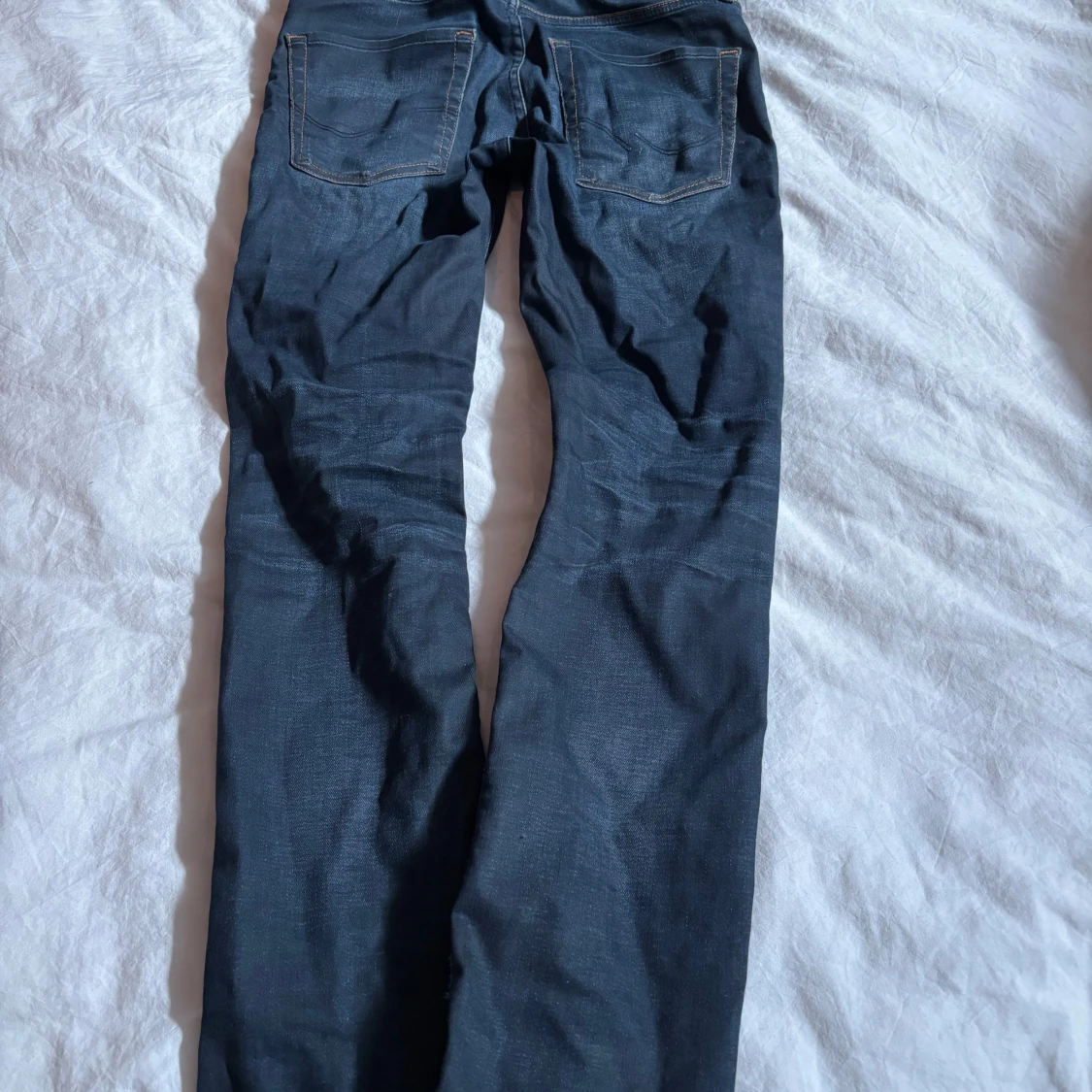 Mörkblå Slim Straight jeans Jack & Jones - 1