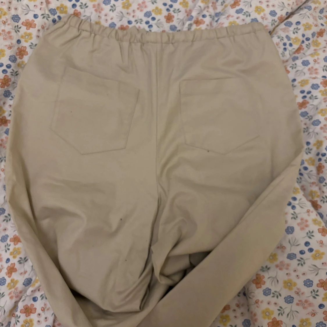 Beiga wide byxor från LXA, strl 38 - 1