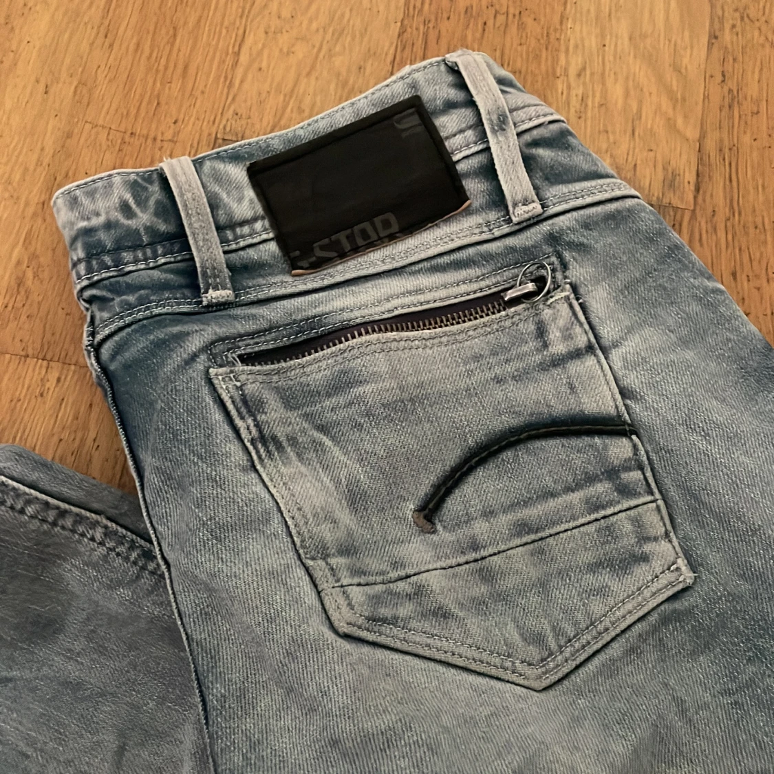 Lågmidjade raka jeans - 2