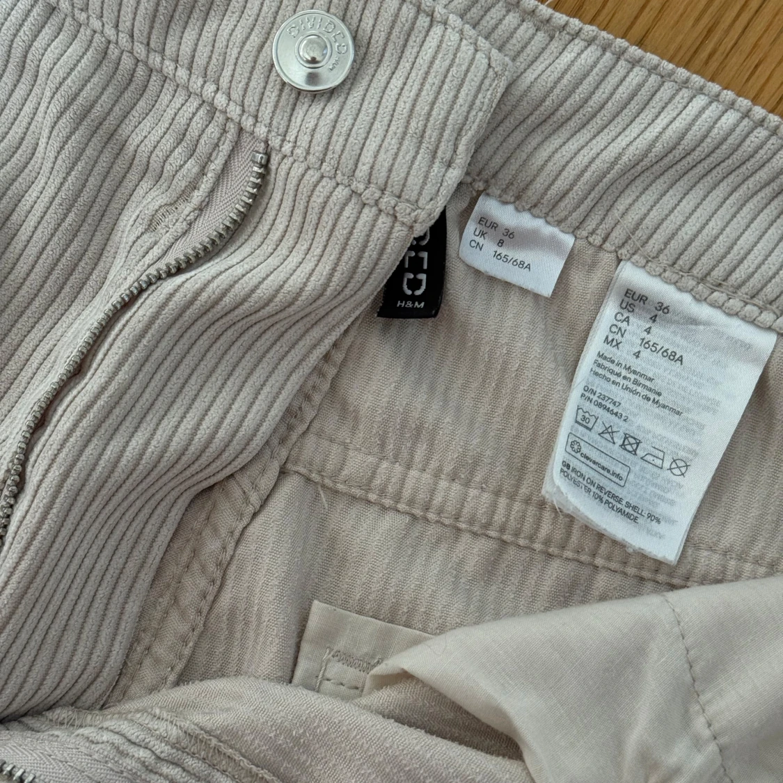 Beiga manchesterbyxor från H&M - 2