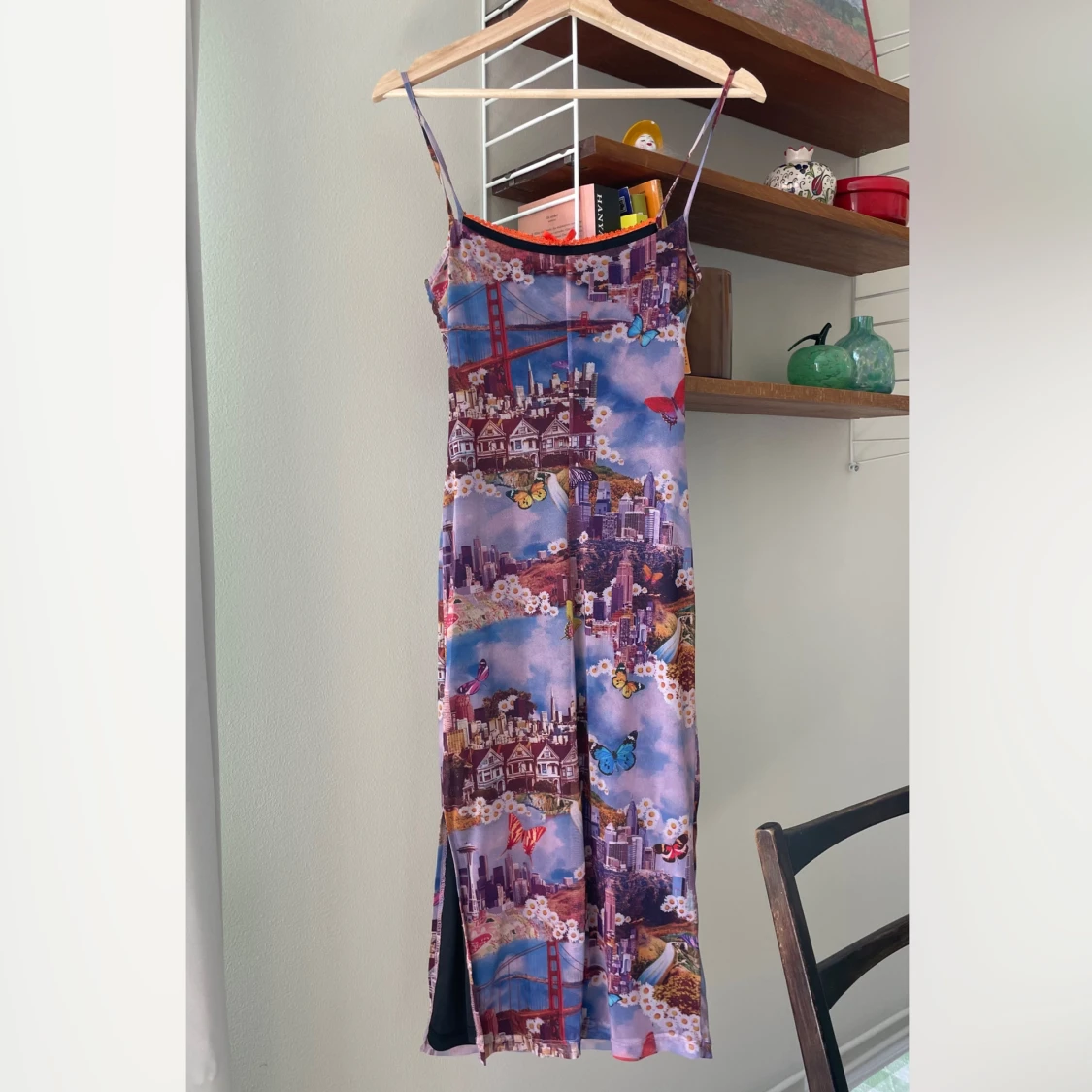 Mönstrad klänning  - 1