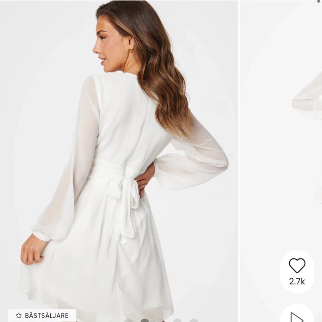 Vit kortklänning - 1