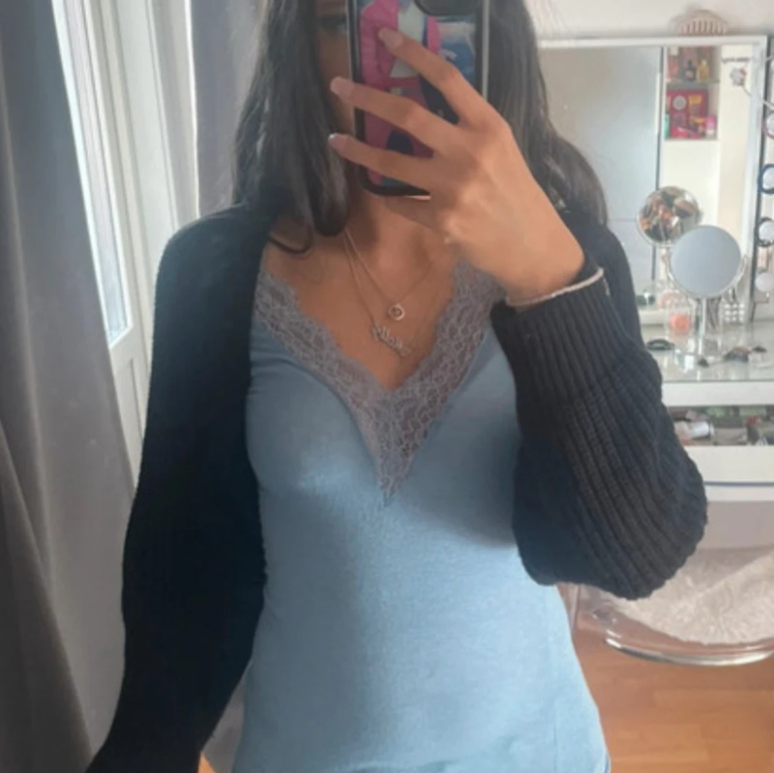 Svart croppad kofta - 1