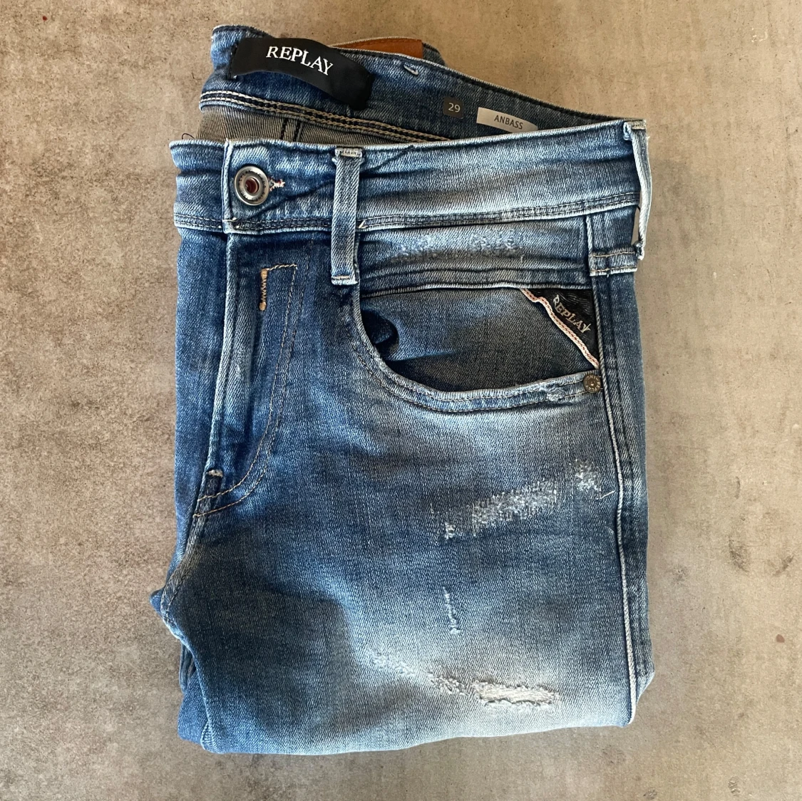 Blå jeans från Replay