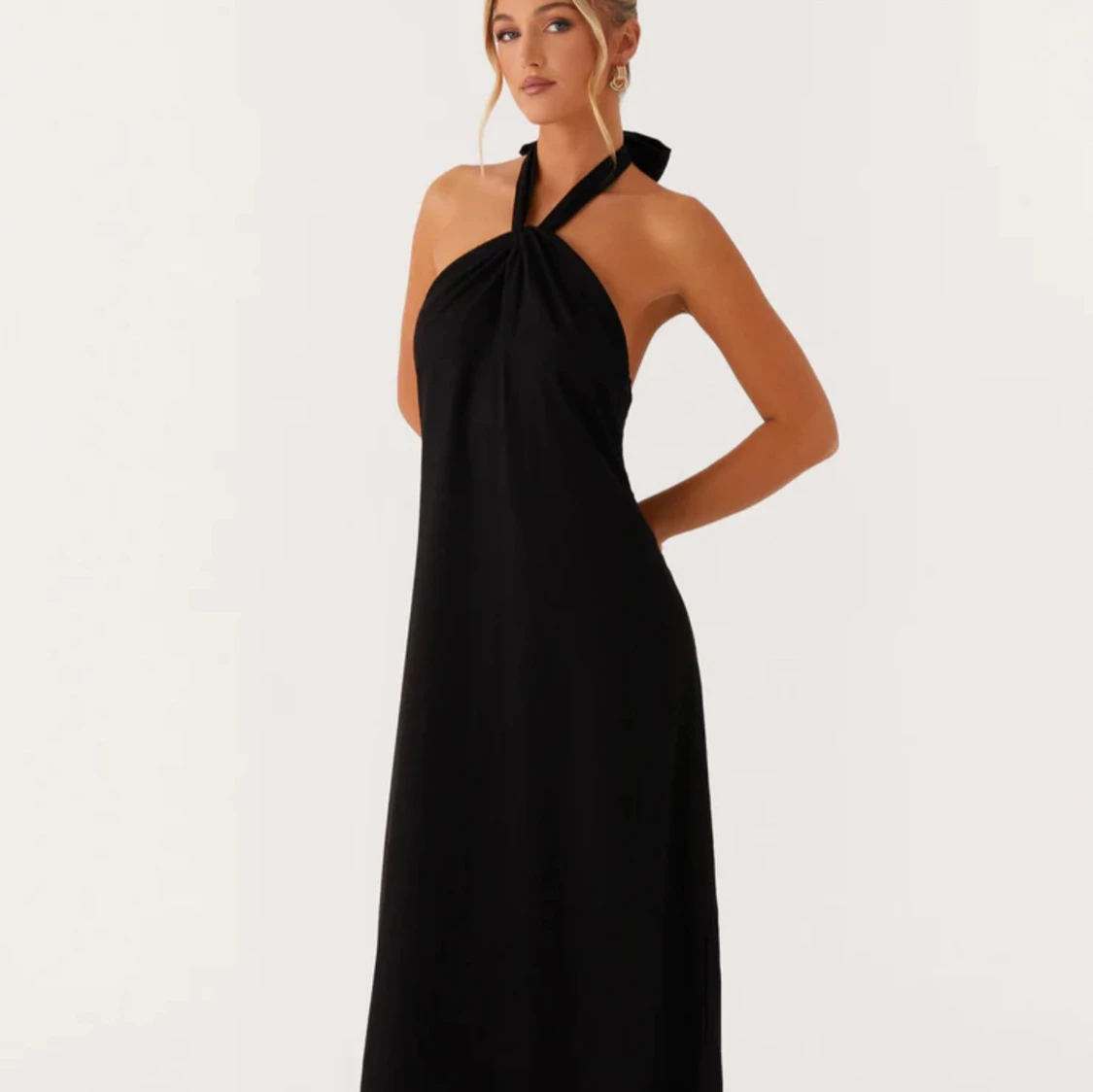 Svart maxi klänning - 1