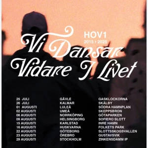 Hov1 biljett Stockholm  - Säljer Hov1 biljett till deras sista konsert på stadion i Stockholm den 29:onde augusti 2025. Biljetten är onumrerad ståplats!
