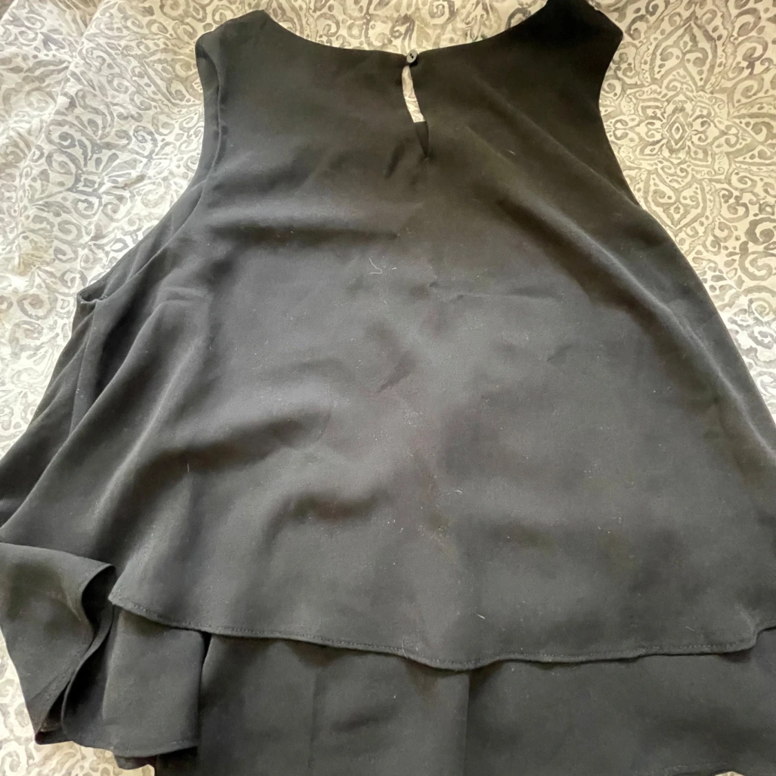 Svart ärmlös blus från Zara Basic - 1