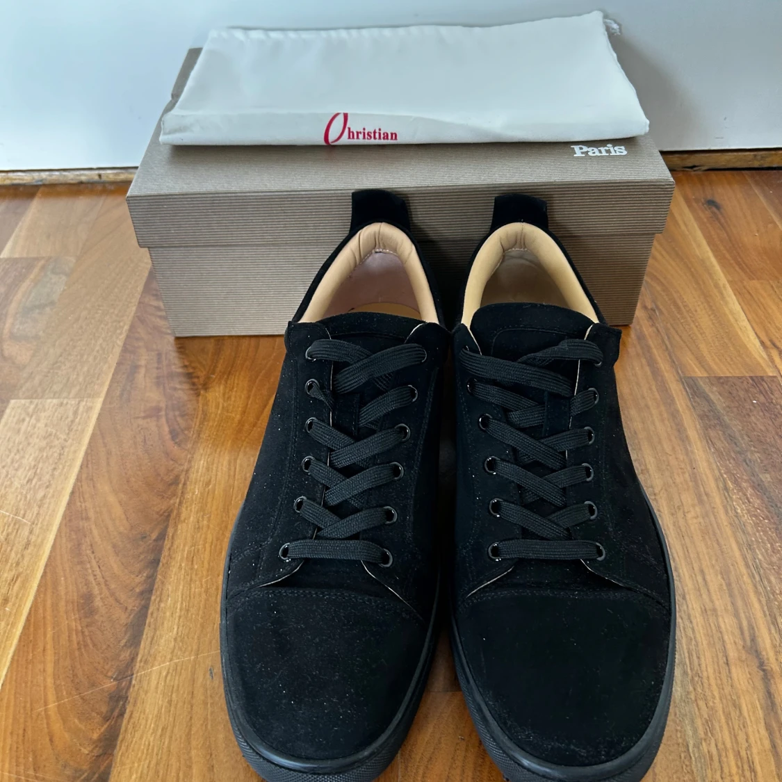 Svarta Christian Louboutin sneakers i mock - 2