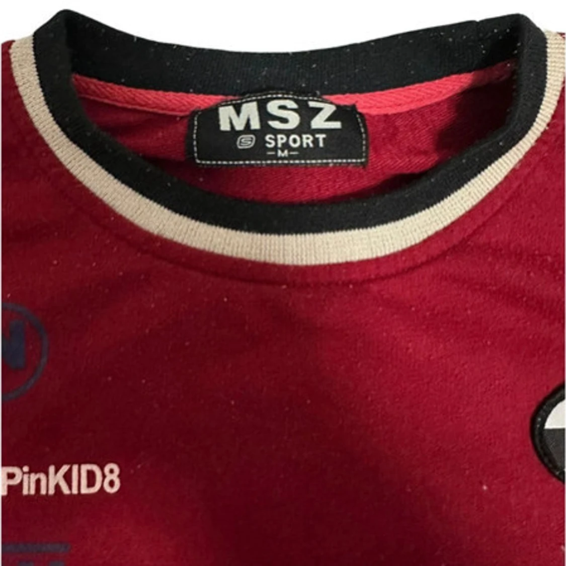 Röd och beige t-shirt från MSZ Sport - 2