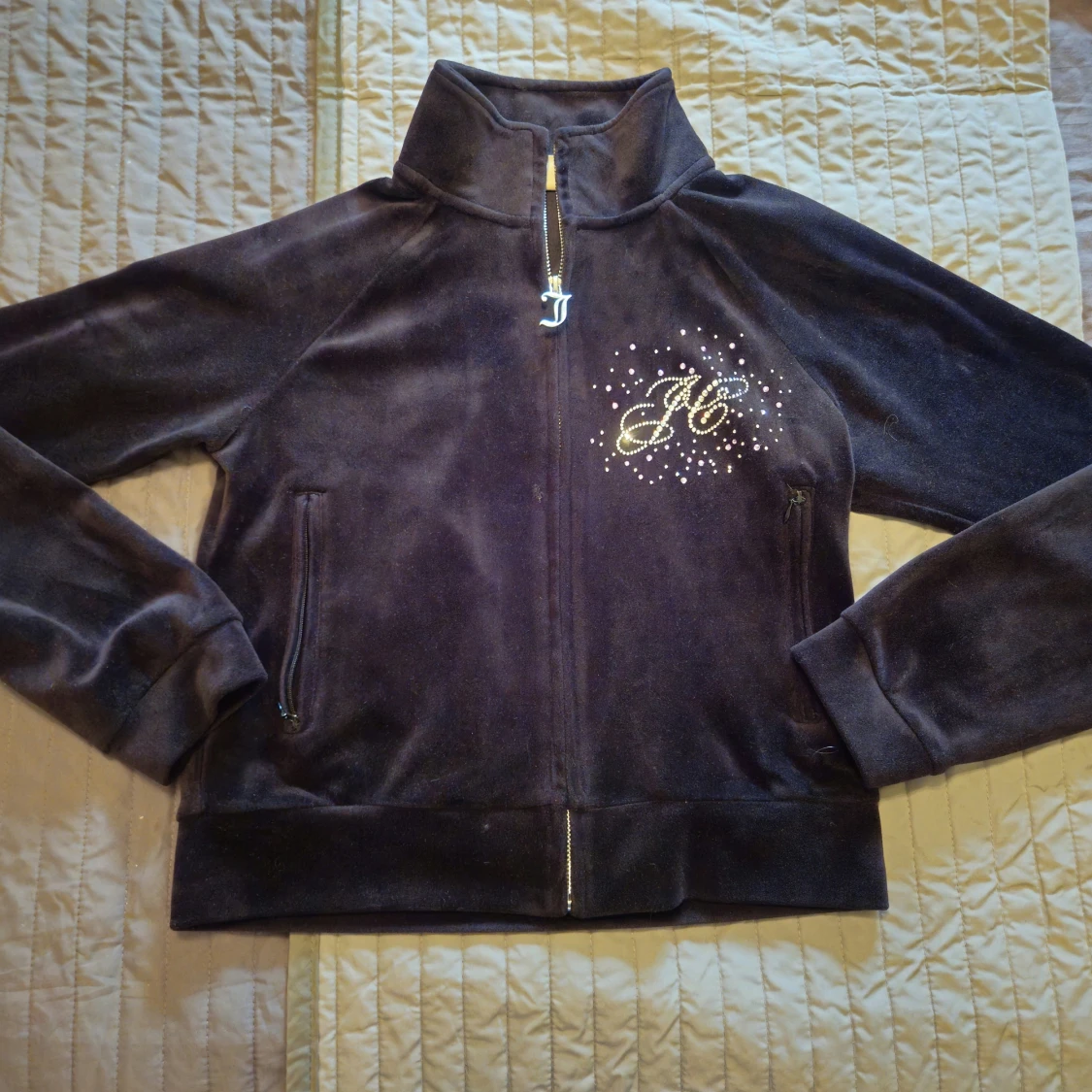 Juicy Couture svart velourjacka