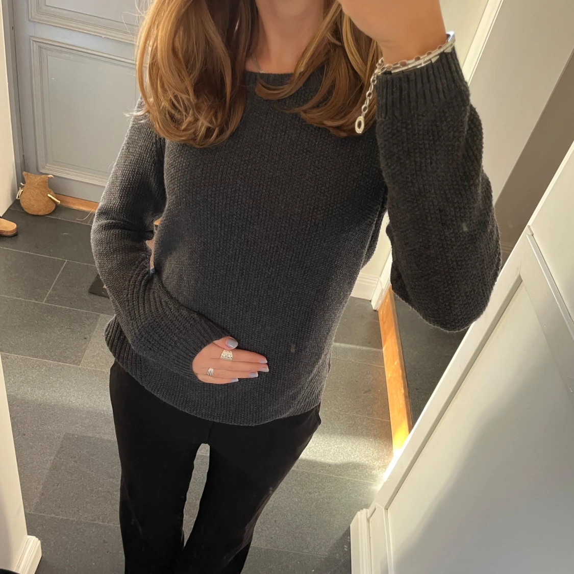 Grå stickad tröja från Sail Racing - 4