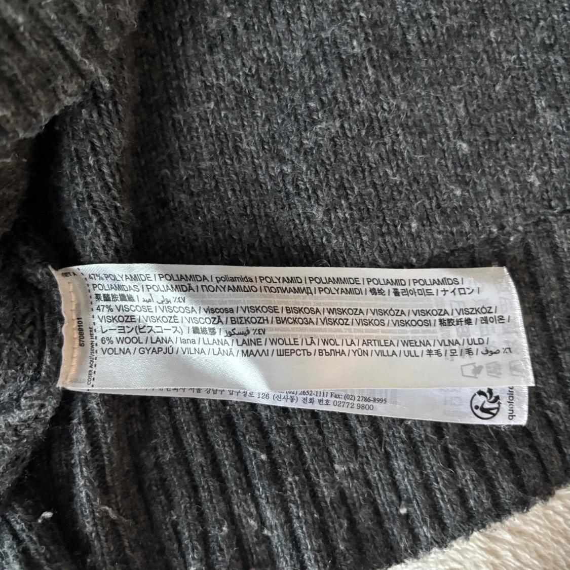 Mörkgrå stickad kofta från MNG - 3