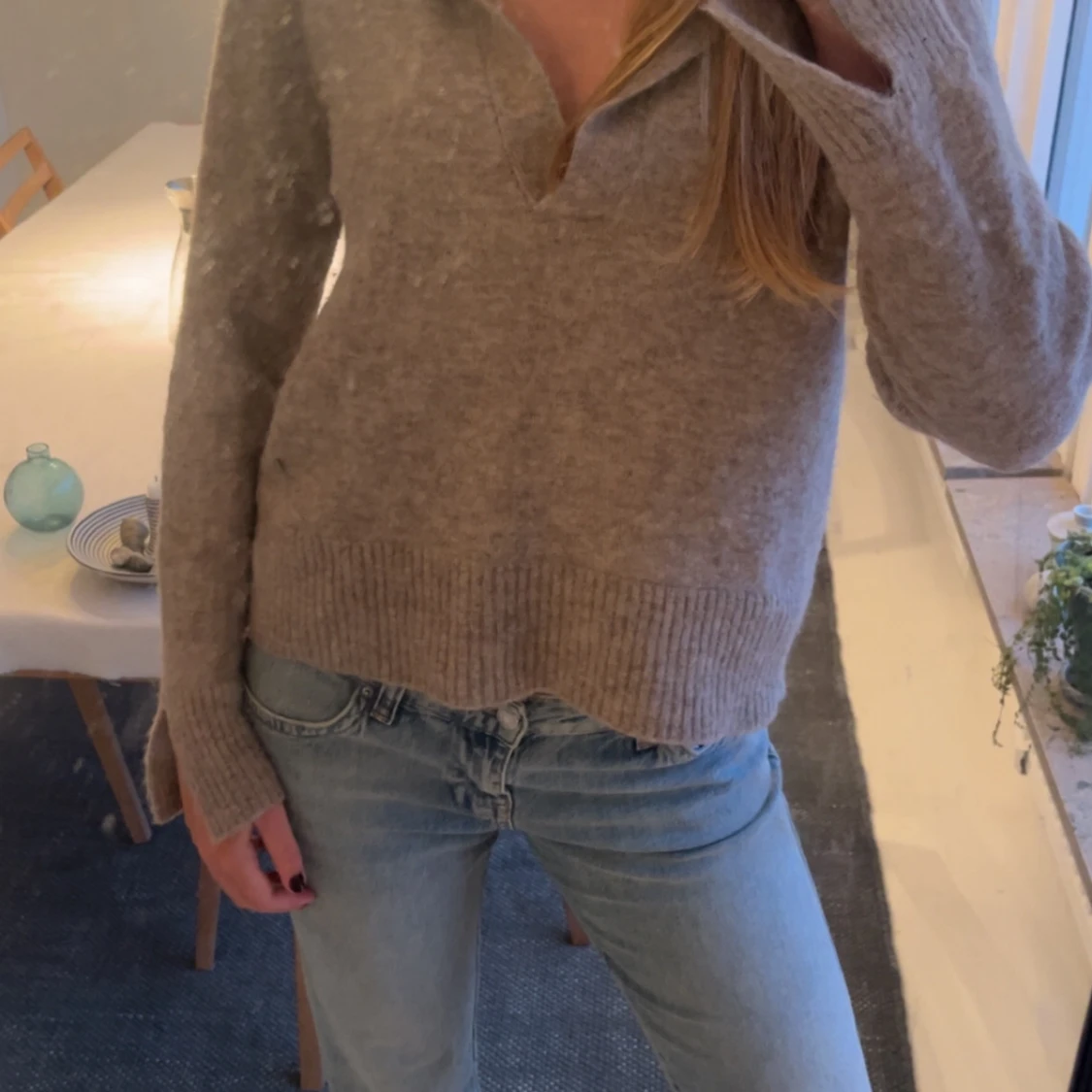 Beige stickad tröja Twist & Tango