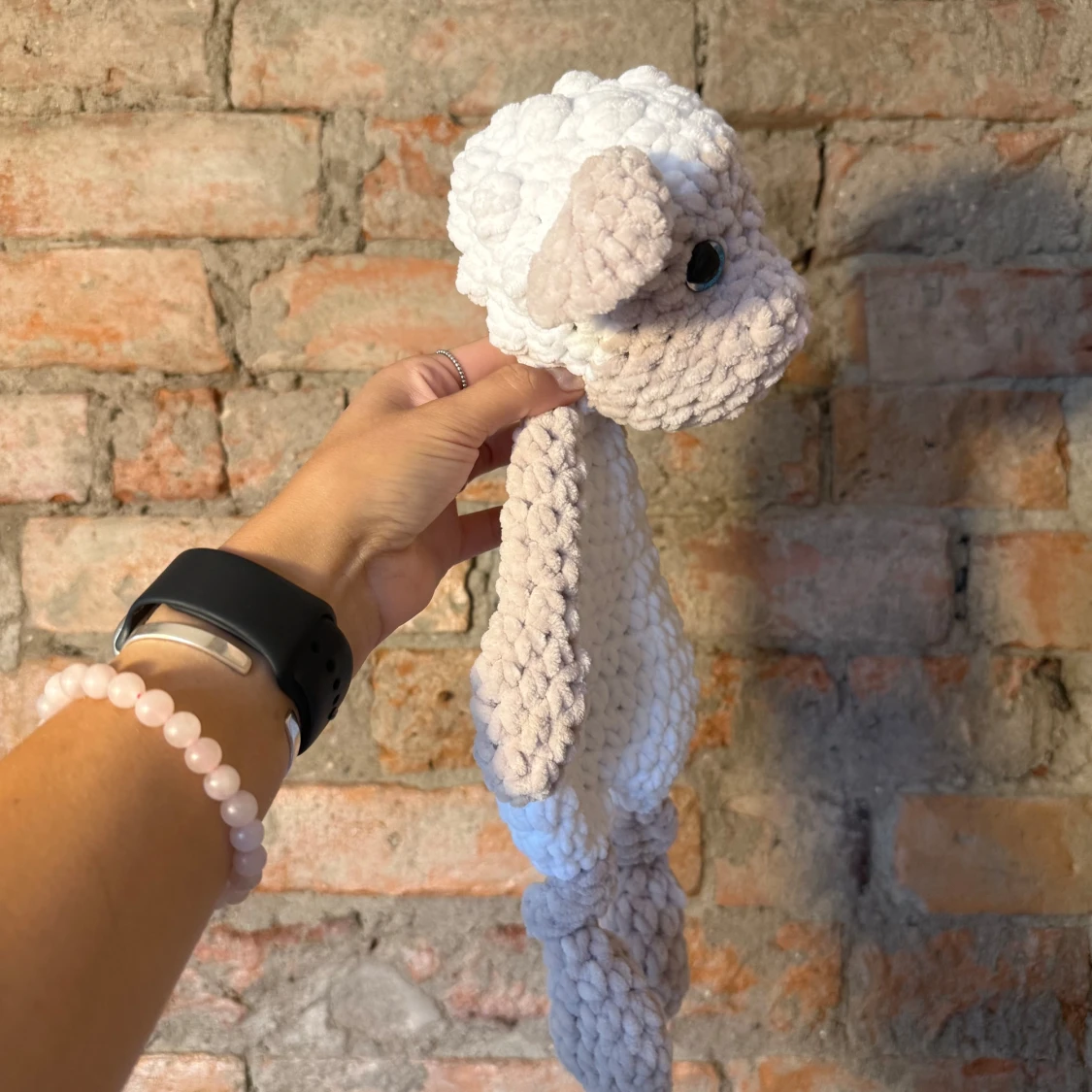 Lammsnutte vit & beige - 2