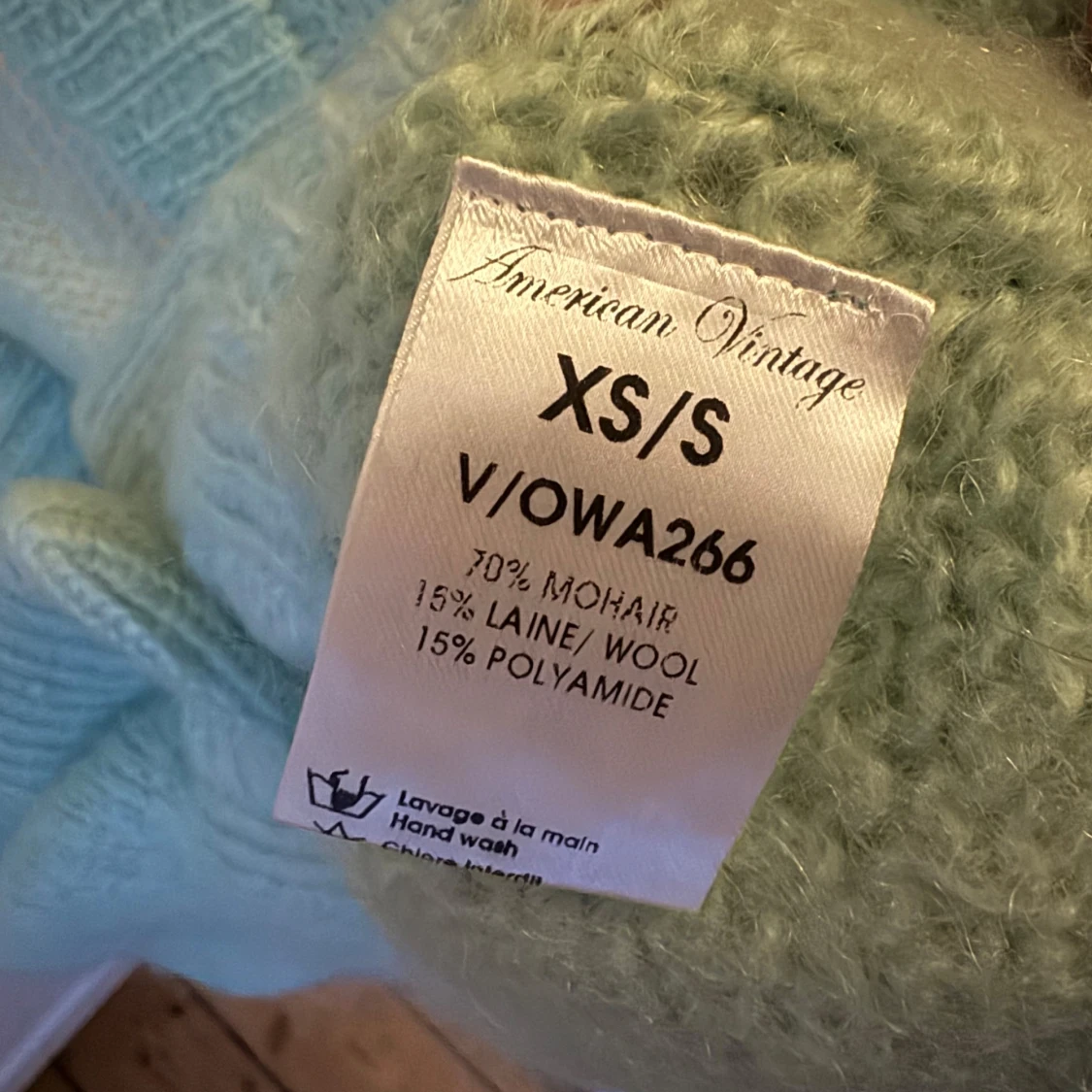 Ljusgrön kofta från American Vintage - 2