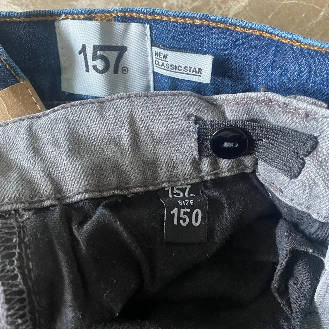 Två par jeans från 157, grå & blå - 1