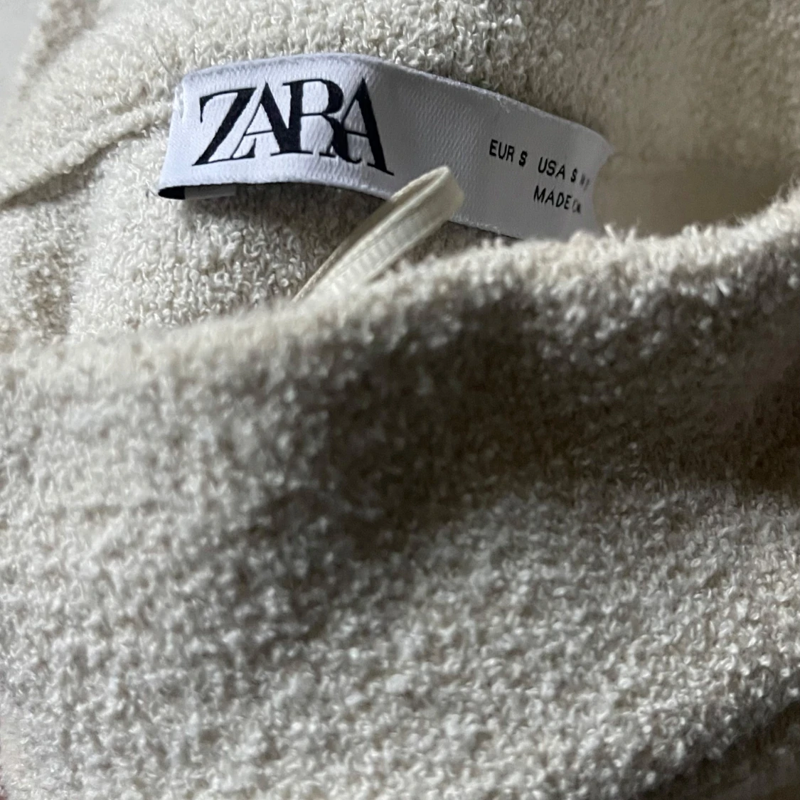 Beige polotröja i frotté - 4